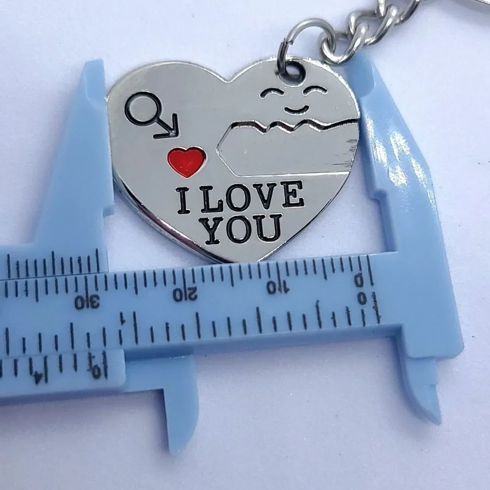 Couples Key to My Heart Keychain Set Matching I Love You Keyring Romantic Gift